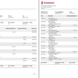 Canada Ontario Scotiabank business 1 2 scr download template file