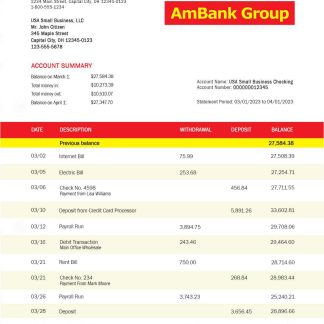 AMBANK bank statement download template file