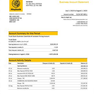 MAYBANK bank statement download template file