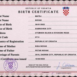 Cuba vital record birth certificate PSD template download template file