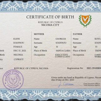 Czech birth certificate fully editable template in PSD format download template file
