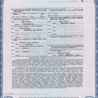 USA Alaska state birth certificate template in PSD format download template file