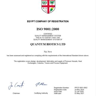 Fiji certificate of registration Word and PDF template download template file