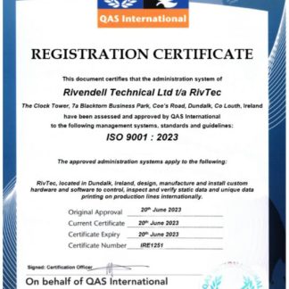 Ireland Rivendell Technical certificate of registration Word and PDF template download template file