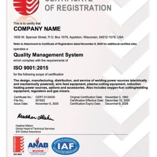 USA certificate of registration Word and PDF template, version 2 download template file