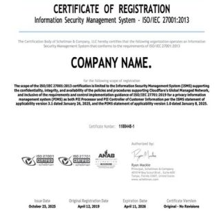 USA Florida certificate of registration Word and PDF template, version 2 download template file