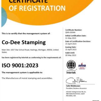 USA Intertek certificate of registration Word and PDF template download template file