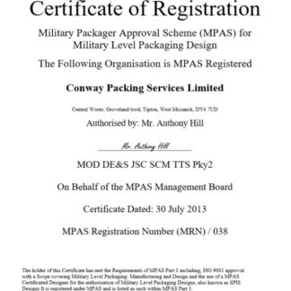 USA MPAS certificate of business registration Word and PDF template download template file