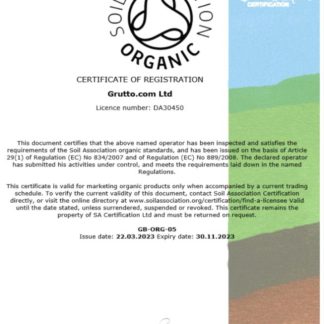 USA Soil Association certificate of registration Word and PDF template download template file