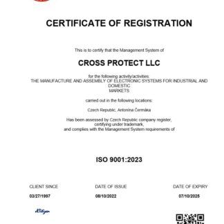 Czech Republic certificate of registration Word and PDF template download template file