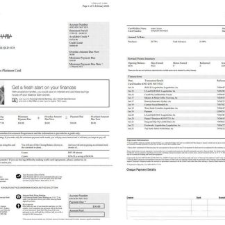 Australia Suncorp bank statement 5 pages download template file