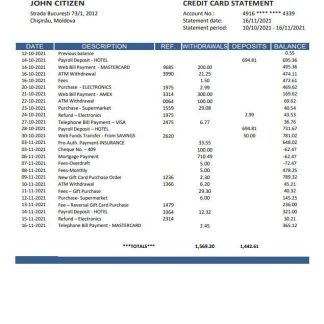Moldova Banca Transilvania bank statement download template file