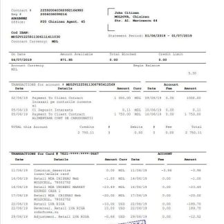 Moldova Victoriabank download template file