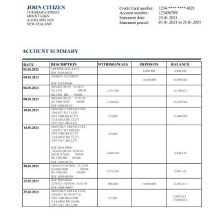 New Zealand BNZ Greymouth bank download template file