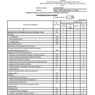 Azerbaijan Access Bank (english) excel pdf download template file