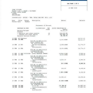 Philippines Bancnet bank statement Word and PDF template download template file