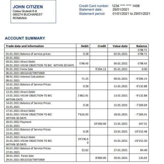 Romania Alpha Bank download template file