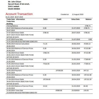 Saudi Arabia Alawwal Bank statement download template file
