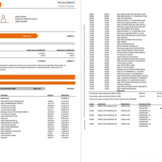 Spain ING Direct download template file