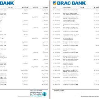 Bangladesh BRAC Bank st 3 4 download template file