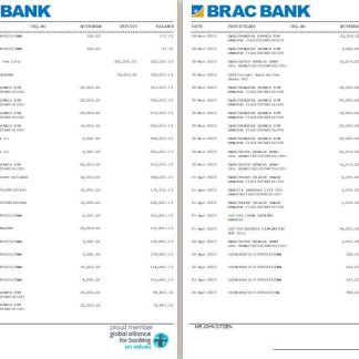 Bangladesh BRAC Bank st 5 6 download template file