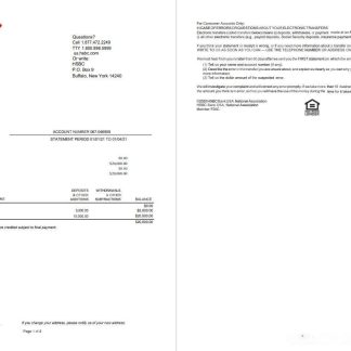 USA HSBC 2 pages Version 2 download template file