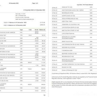 USA Lloyds Bank 2p download template file
