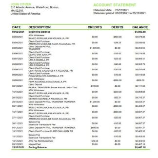 USA Massachusetts Radius Bank word pdf download template file