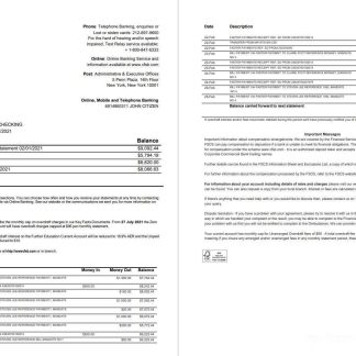 USA New York CFSB 2 pages word download template file