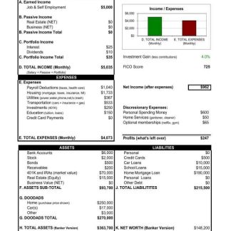 USA Rich Dad bank statement Word and PDF template scr download template file