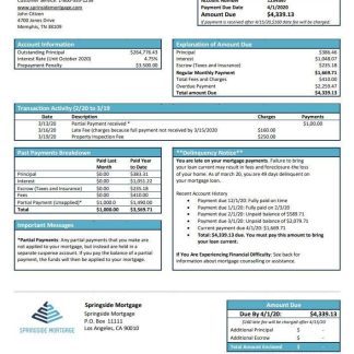 USA Springside Mortgage download template file