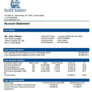 USA State Street Corporation doc pdf download template file