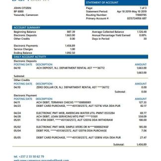 BGFI Bank Bonapriso download template file