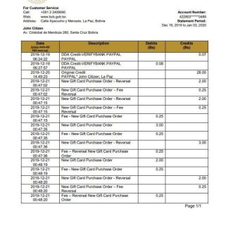Bolivia Banco Central de Bolivia download template file
