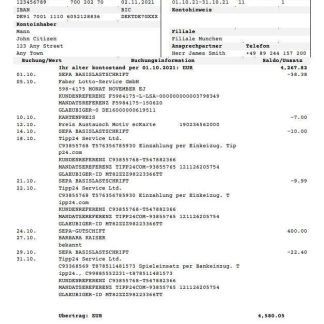 Germany Deutsche Handelbank download template file