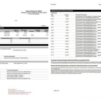 Australia BECU Bank Statement.pdf download template file
