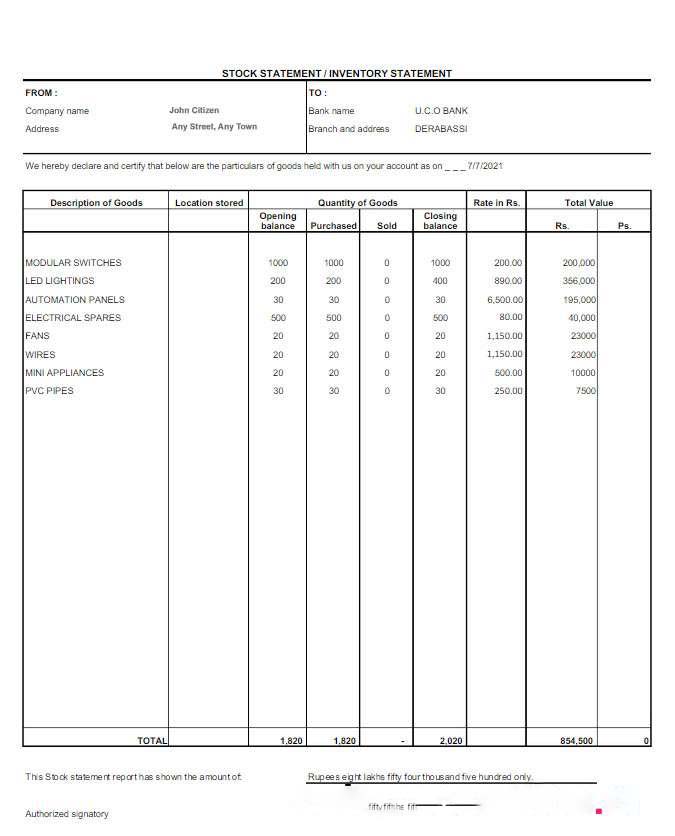 India UCO bank statement Word and PDF template scr download template file
