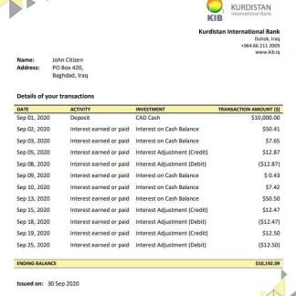 Iraq Kurdistan International download template file