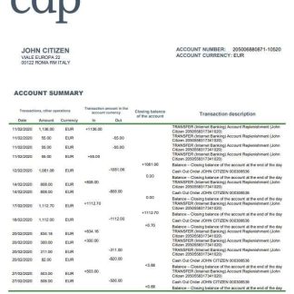 Italy Cassa Depositi e Prestiti download template file