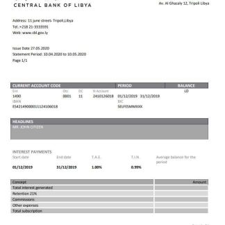 Libya Central Bank Of Libya download template file