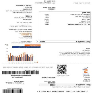Israel Electric Corporation (Hebrew) download template file