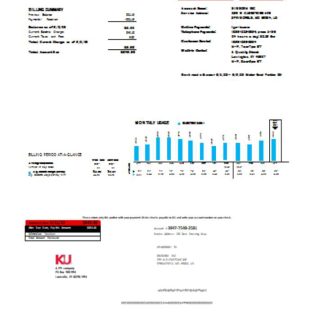 Kentucky electricity utility business bill, SCR download template file