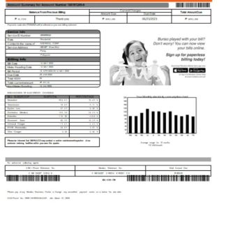 Meralco Philippines electricity utility business bill, SCR download template file