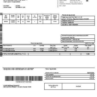 Moldova Gas business utility bill template in Word and PDF formats download template file
