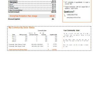 New York PSEG utility business bill, page 5. SCR download template file