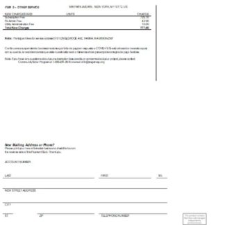 Pacific Power utility business bill, page 2, SCR download template file