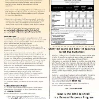 Southern California EDISON utility business bill, page 8, SCR download template file