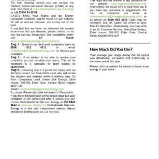 United Kingdom Green Star Energy energy business utility bill Word and PDF formats, 3 pages 3 download template file