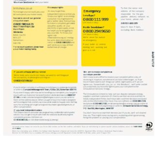 British gas utility business bill, SCR, page 4 download template file