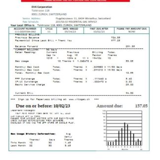 Vitogaz Switzerland AG utility business bill SCR download template file